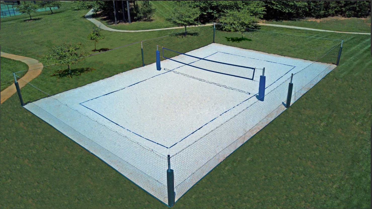 Backyard Badminton Court - Landscaping Network